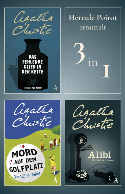 Cover Hercule Poirot ermittelt in: Das fehlende Glied in der Kette - Mord auf dem Golfplatz - Alibi