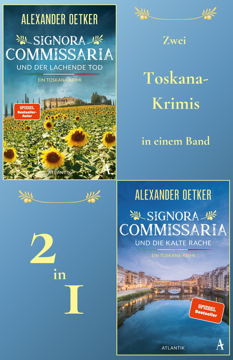 Coverbild Zwei Toskana-Krimis in einem Band: Signora Commissaria und der lachende Tod & Signora Commissaria und die kalte Rache
