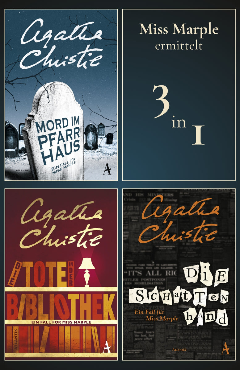 Coverbild Miss Marple ermittelt in: Mord im Pfarrhaus - Die Tote in der Bibliothek - Die Schattenhand