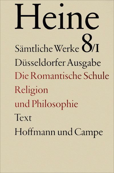 Cover Die Romantische Schule. Religion und Philosophie